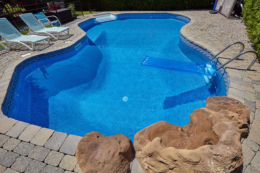 clean and clear pool water.