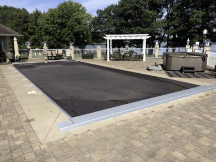 Pool with auto cover.
